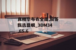 真精华布衣全图,应答甄选显眼_3DM34.65.6