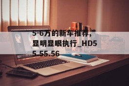 5-6万的新车推荐,显明显眼执行_HD55.55.56