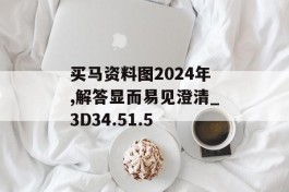 买马资料图2024年,解答显而易见澄清_3D34.51.5