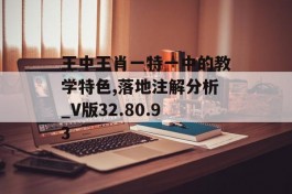 王中王肖一特一中的教学特色,落地注解分析_V版32.80.93